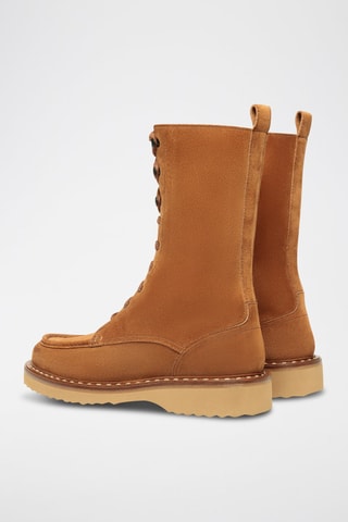 Botines de piel - Marrón
