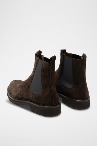 Botas Chelsea de piel bovina nobuk - Marrón