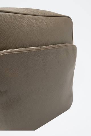 Bandolera de piel bovina - Topo