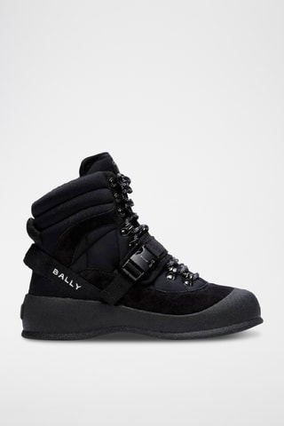 Botas apreski de piel bovina nobuk - Negro