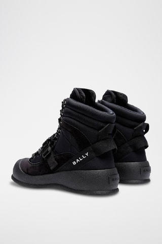 Botas apreski de piel bovina nobuk - Negro