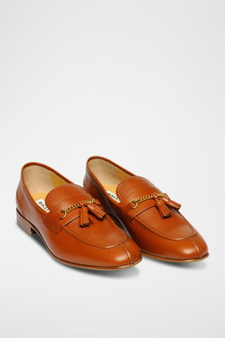 Mocasines de piel caprina - Camel