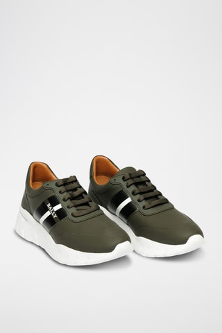 Zapatillas de piel - Caqui