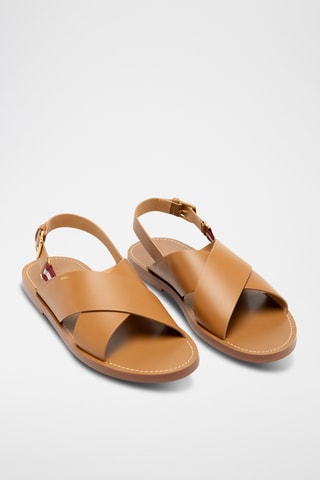 Sandalias de piel - Camel