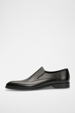 Mocasines de piel bovina de charol - Negro