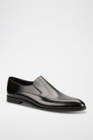 Mocasines de piel bovina de charol - Negro