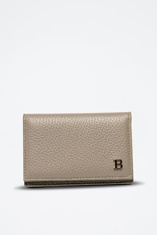 Cartera de piel - Marrón claro
