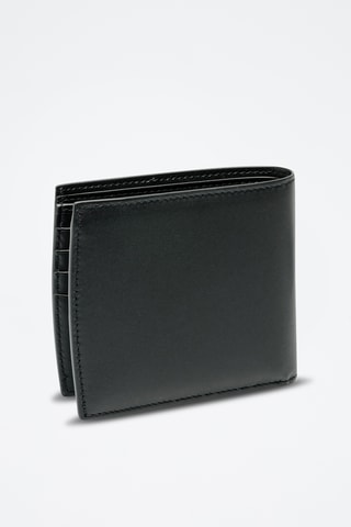 Cartera de piel bovina - Negro