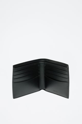 Cartera de piel bovina - Negro