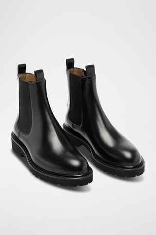 Botines Chelsea de piel bovina - Negro