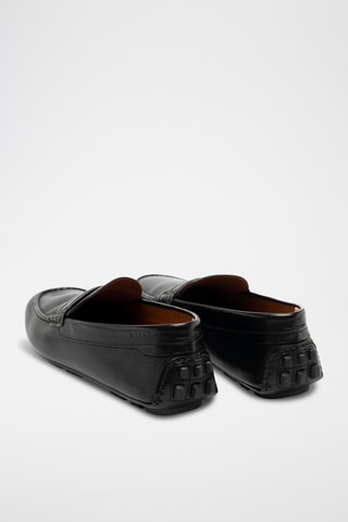 Mocasines de piel - Negro
