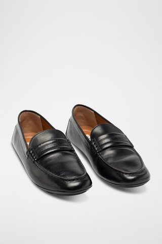 Mocasines de piel - Negro