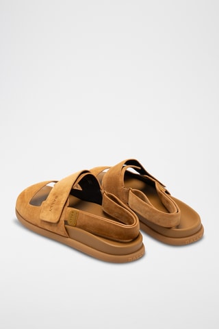 Sandalias de piel bovina - Camel