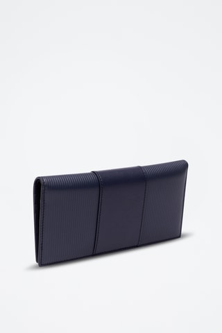 Cartera de piel - Azul marino