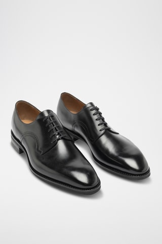 Derbies de piel bovina - Negro