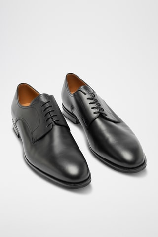 Derbies de piel bovina - Negro