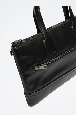 Bolso de piel bovina - Negro