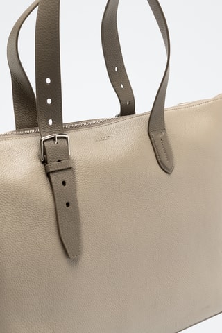 Bolso de piel bovina - Beige