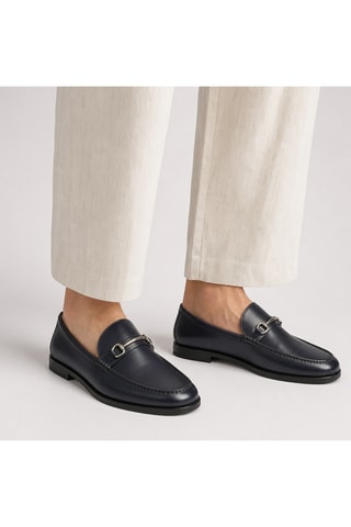 Mocasines de piel - Azul marino