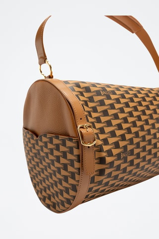 Bolsa de deporte de piel - Marrón y antracita