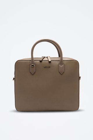 Maletín de piel - Beige