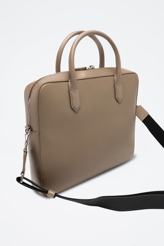 Maletín de piel - Beige
