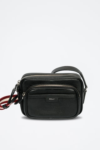 Bandolera de piel - Negro