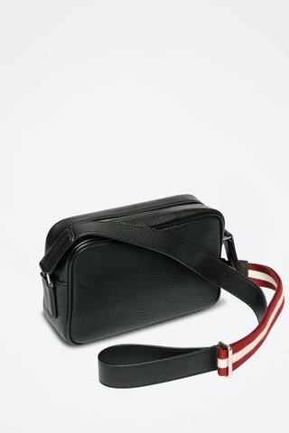 Bandolera de piel - Negro
