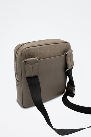 Bandolera de piel bovina - Topo