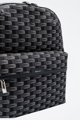 Mochila vaquera de piel - Negro