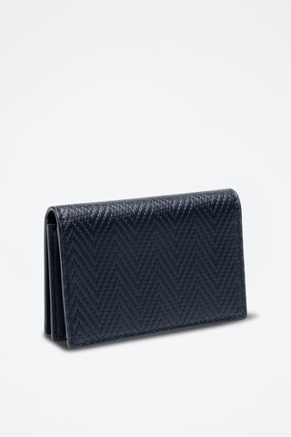 Cartera de piel - Azul marino