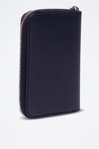 Funda para llaves de piel bovina - Azul marino