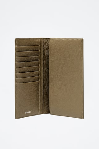 Cartera de piel - Caqui