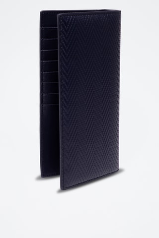 Cartera de piel - Azul marino