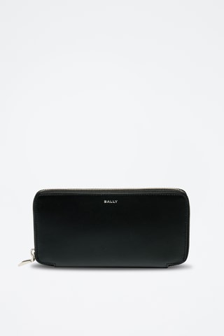 Cartera de piel bovina - Negro