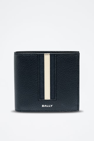Cartera de piel bovina - Azul oscuro