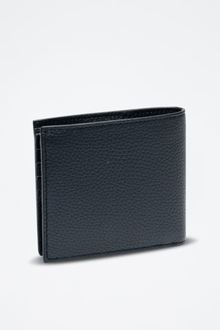 Cartera de piel bovina - Azul oscuro