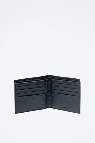 Cartera de piel bovina - Azul oscuro