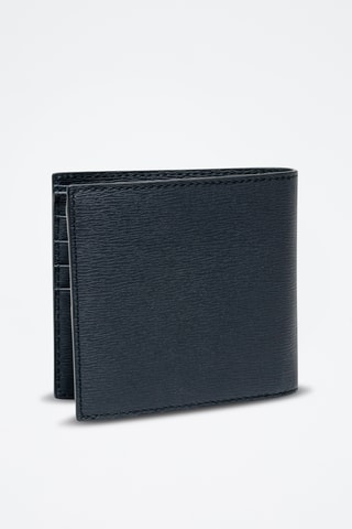 Cartera de piel bovina - Azul marino