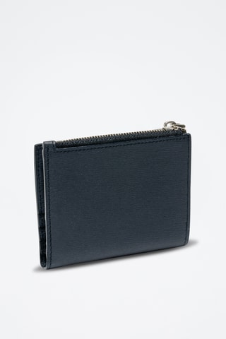 Cartera de piel bovina - Azul marino