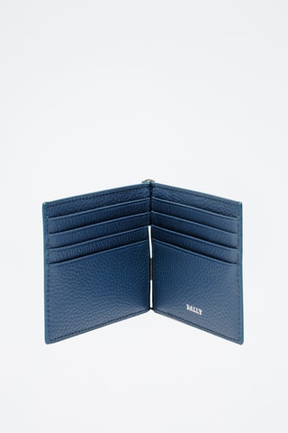 Cartera de piel bovina - Azul marino