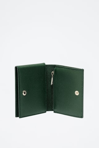 Cartera de piel bovina - Verde oscuro