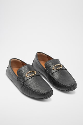 Mocasines de piel - Negro