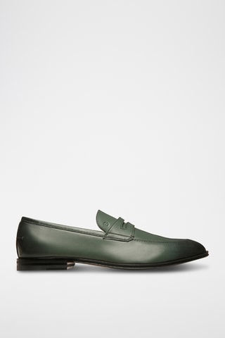 Mocasines de piel bovina - Verde oscuro