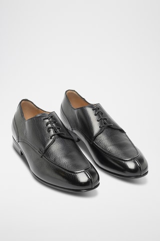 Derbys en cuir de cerf - Noir