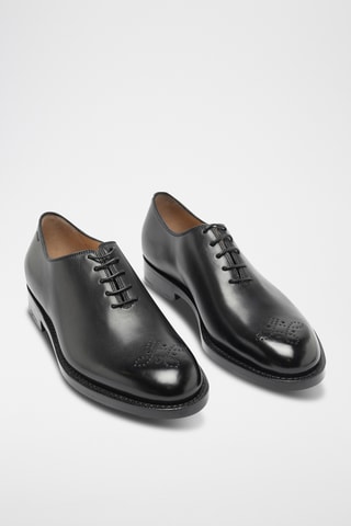 Richelieus de piel bovina - Negro
