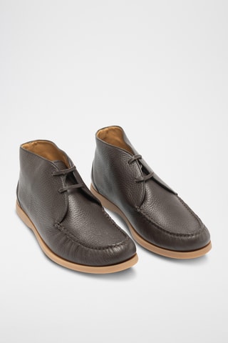 Boots en cuir de cerf - Marron foncé