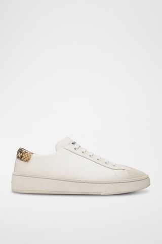 Zapatillas de piel - Blanco
