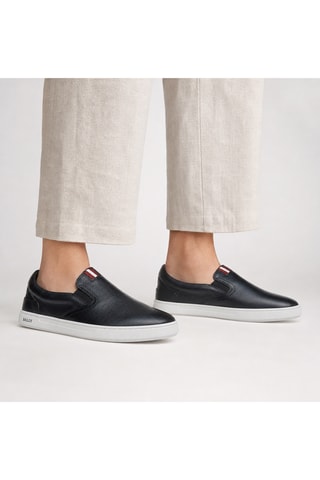 Slip-on de piel - Azul noche