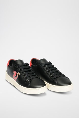 Zapatillas de piel bovina - Negro